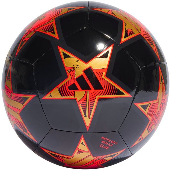 Мяч футбольный ADIDAS UCL Club, р.5, черно-оранжевый