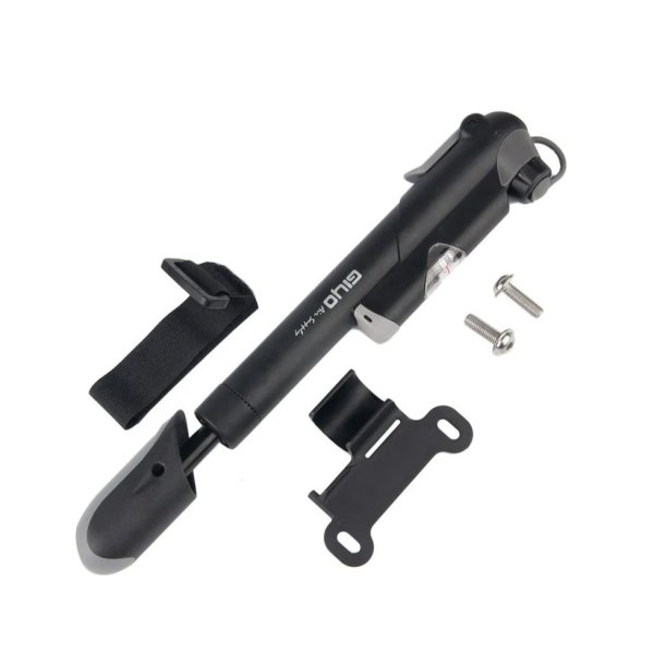 Насос ручной Giyo GP-41S, пластиковый,с манометром, черный