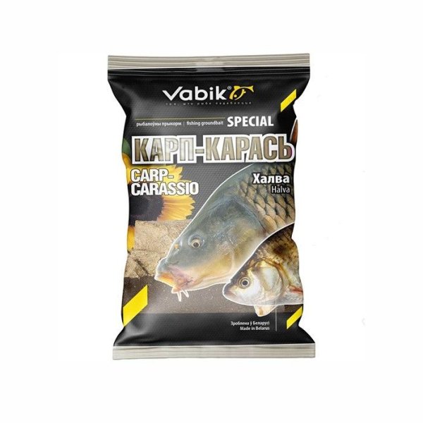 Прикормка Vabik Special 1 кг Карп-карась халва черный