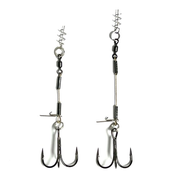 Стингеры Gurza-LEADER STINGER RIG ST-36 № 2 (L=7 и 9 cm) Ø 0,54 mm test 26 kg