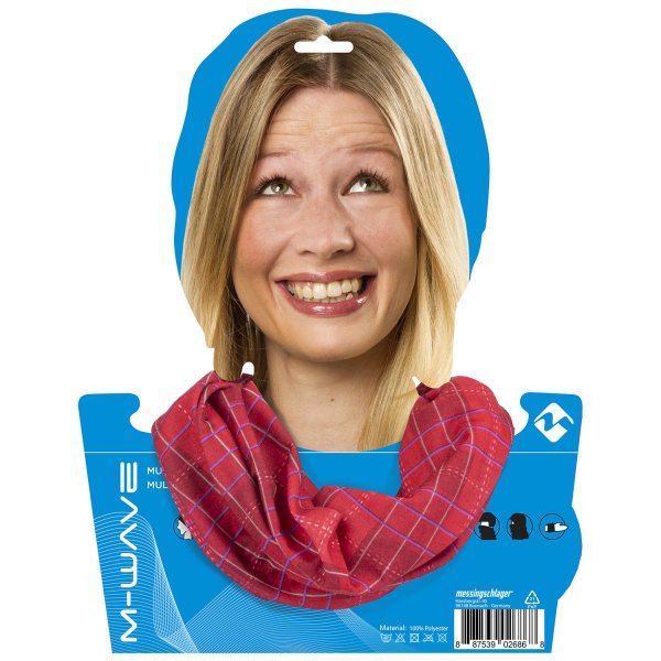 Бандана M-WAVE RED/BLUE SQUARED