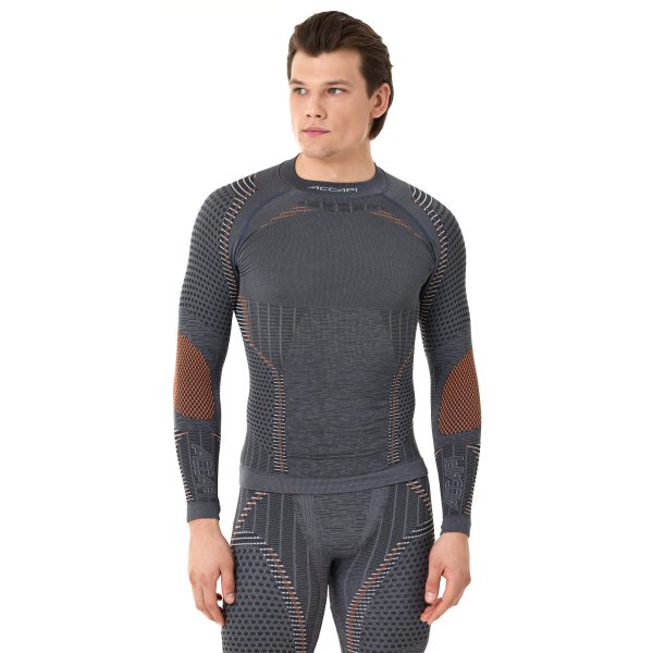 Футболка с длинным рукавом Accapi Ergoracing Anthracite/Orange (US:M-L)