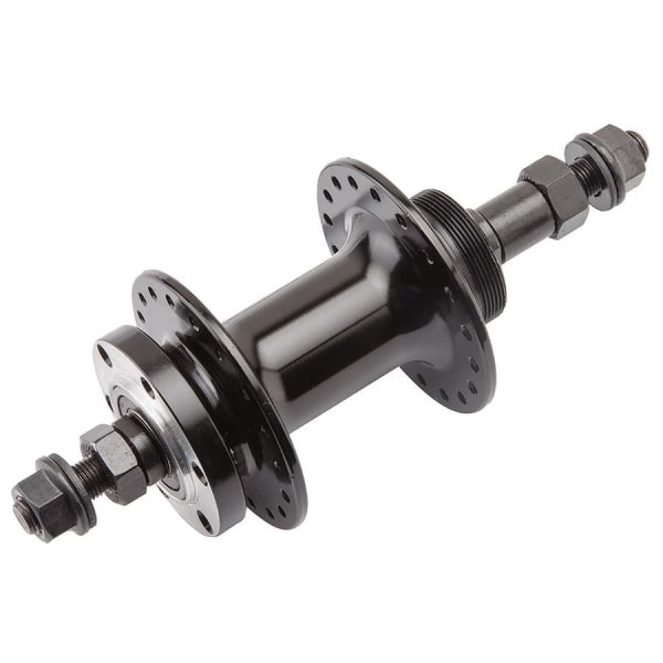 Втулка задняя WZ-A208RB под дисковый тормоз, под 32 спицы, д/трещотки, промподшипники, с гайками