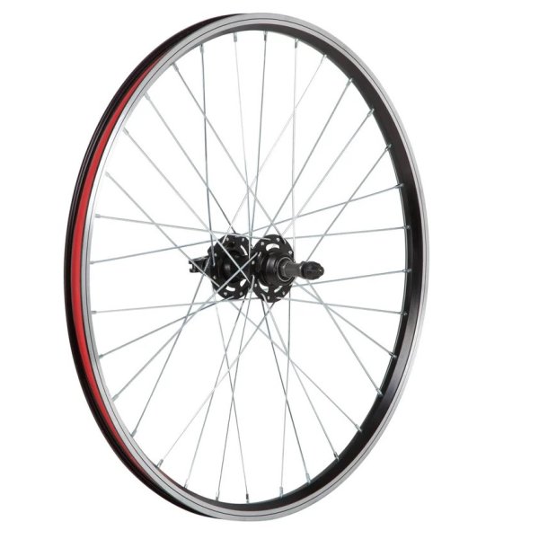 Колесо заднее 24, двойной обод, втулка под трещотку, под дисковый тормоз (Nav440 D), промподшипники