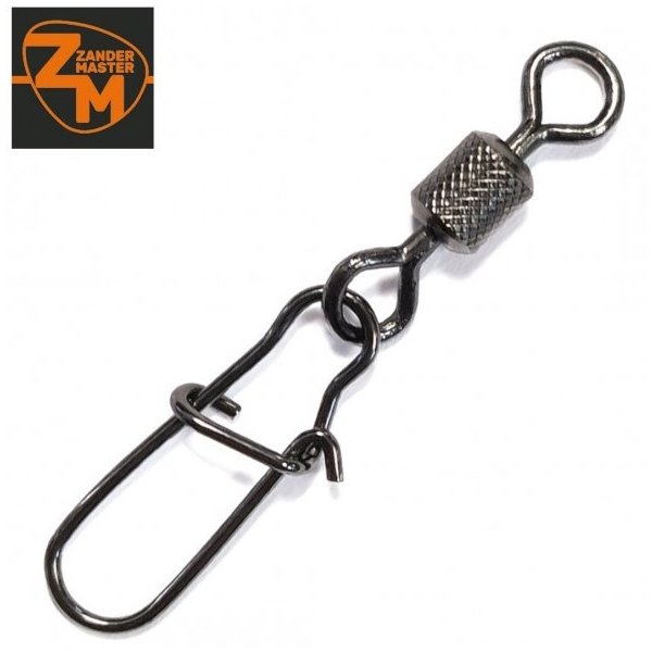 Карабин+вертлюг ZanderMaster YM-3023 №06 (упаковка 10 шт.)