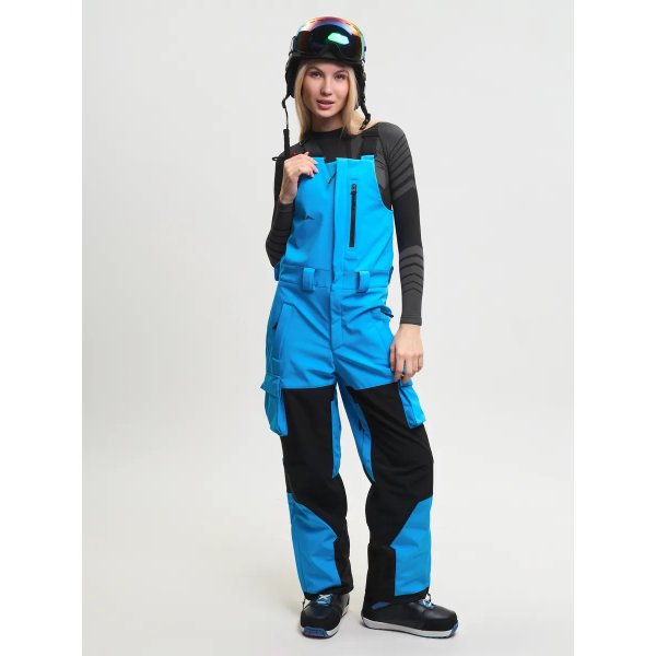 Полукомбинезон горнолыжный SAIMAA, женский, голубой (L)