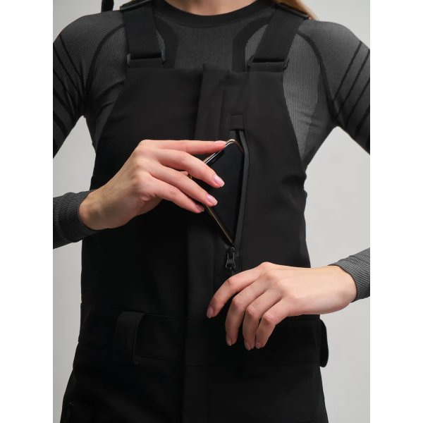 Полукомбинезон горнолыжный SAIMAA, женский, черный (XL)