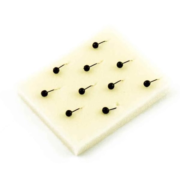 Мормышка МастИв Дробь 3 отверстие черный, б/о, 0,3гр.