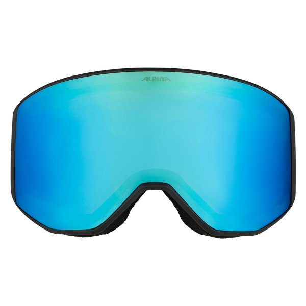 Маска горнолыжная ALPINA Venet  Q-Lite Black-Blue Matt/Q-Lite Blue S2 (US:M)