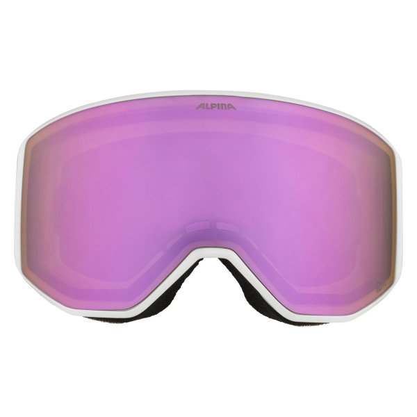 Маска горнолыжная ALPINA Venet White-Rose Matt/Q-Lite Rose S2 (US:M)