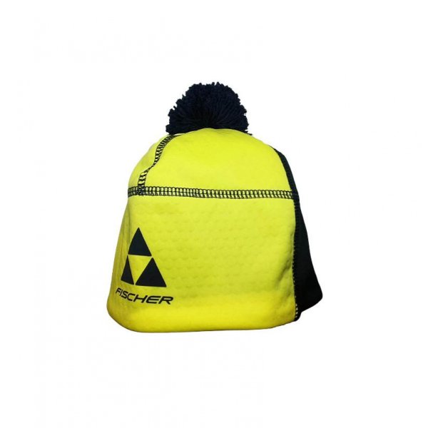 Шапка Fischer SoftShell (унисекс) (черн.-лимон) (52)