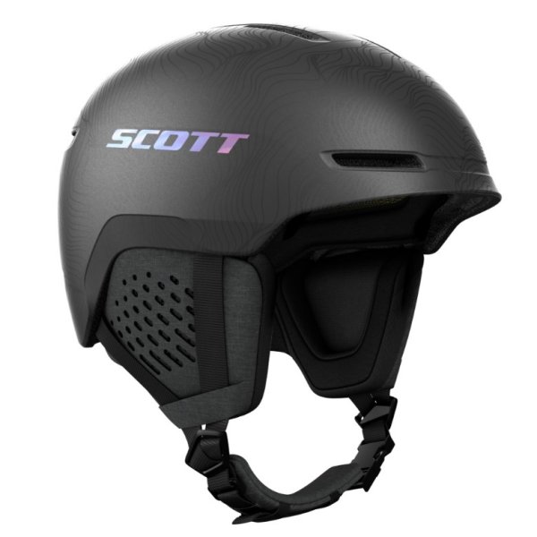 Шлем горнолыжный SCOTT Track Plus granite black/holo grey L