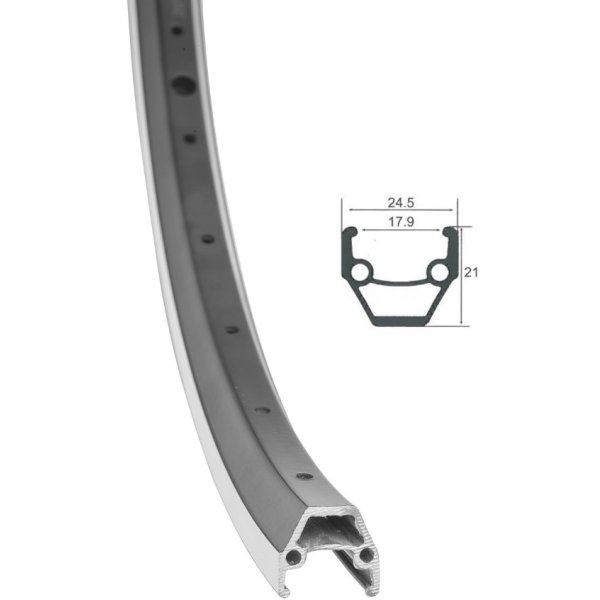 Обод 27.5 36Н HLQC-02AB JHT двойной алюминиевый черный с проточкой
