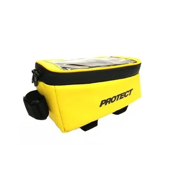Сумка велосипедная на раму PROTECT, р-р 19х9х10см, цвет желтый