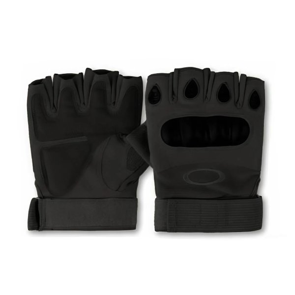 Перчатки тактические без пальцев Механик (цвет Черный) р.XL