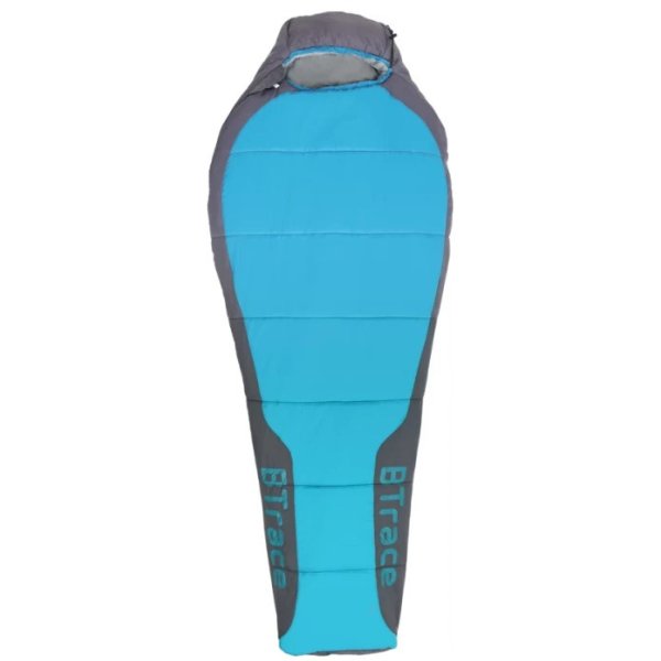 Спальный мешок BTrace Bless L size (Левый,Серый/Синий)