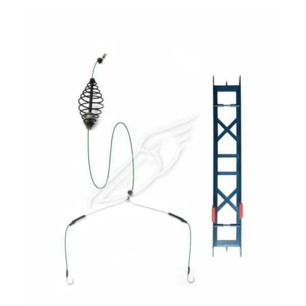 Оснастка фидерная Яман «Карп», кормушка 20 г, 55 мм, коромысло 16 см, плетеный шнур 0,15 мм