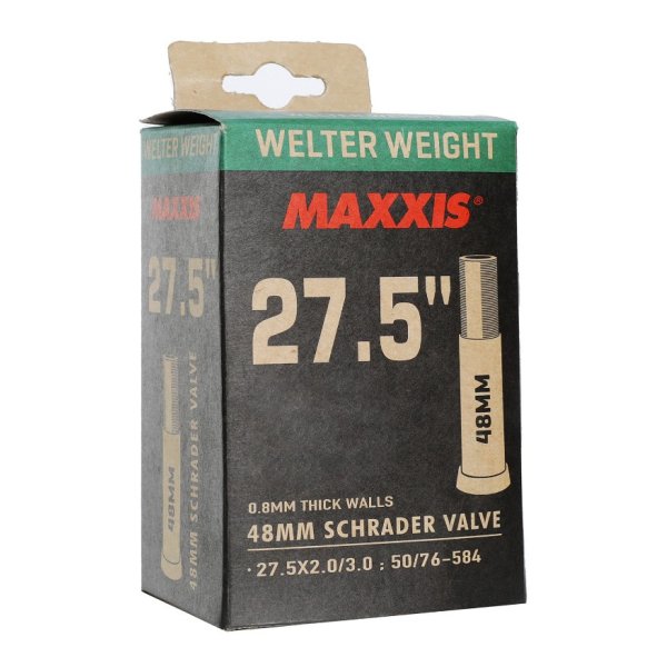 Велокамера 27,5 х 2,0/3,00 MAXXIS Welter Weight LSV AV/48, 0.8mm
