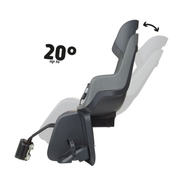 Кресло велосипедное детское BoBikeGO Maxi Reclining System MacaronGrey