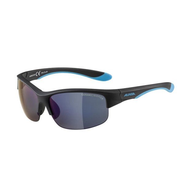Очки солнцезащитные ALPINA Flexxy Youth HR Black Blue Matt/Blue Mirror Cat.3