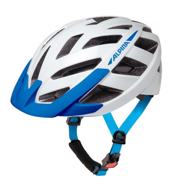 Шлем велосипедный Alpina Panoma 3.0  White Blue Gloss (см:56-59)