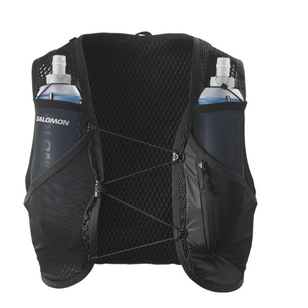Жилет для бега SALOMON Active Skin 8 Set Black/Metal (US:L)