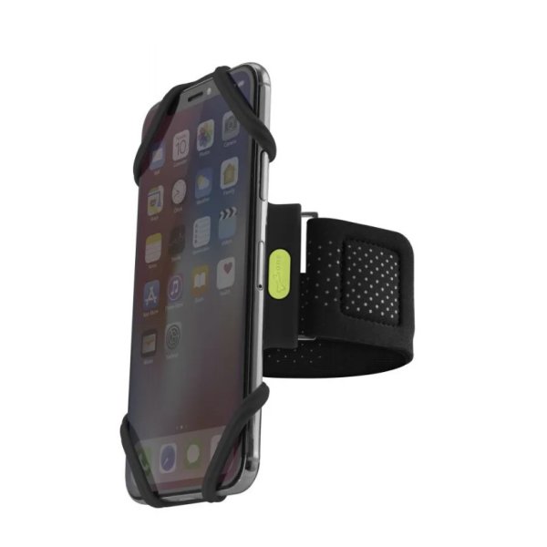 Держатель для смартфона силикон. универсальный RUN TIE черный 