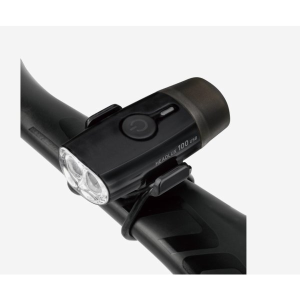 Фонарь передний TOPEAK HEADLUX 100 USB RECHARGEABLE FRONT LIGHT BLACK