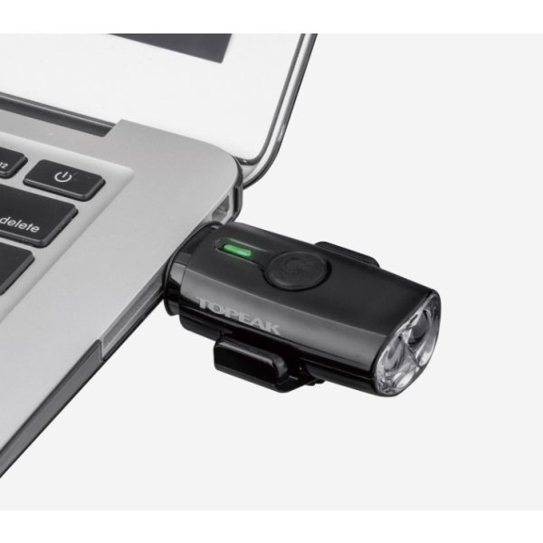 Фонарь передний TOPEAK HEADLUX 100 USB RECHARGEABLE FRONT LIGHT BLACK