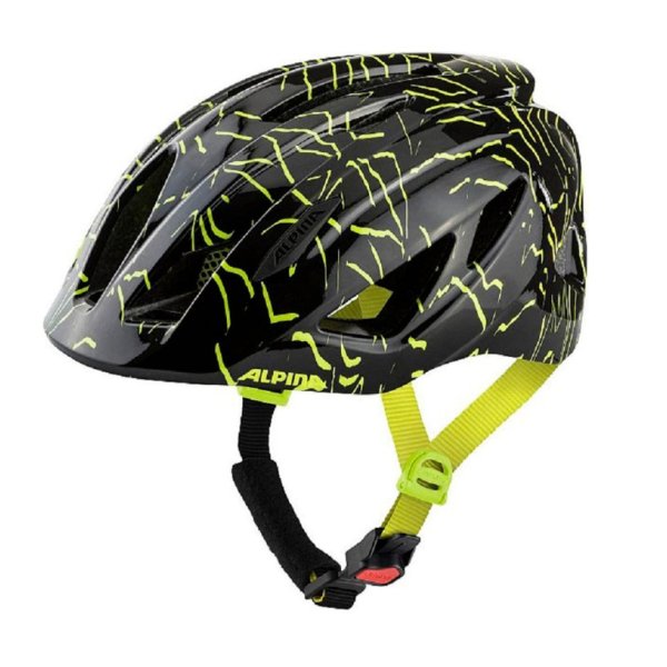 Шлем велосипедный ALPINA Pico Black-Neon Yellow Gloss (см:50-55)