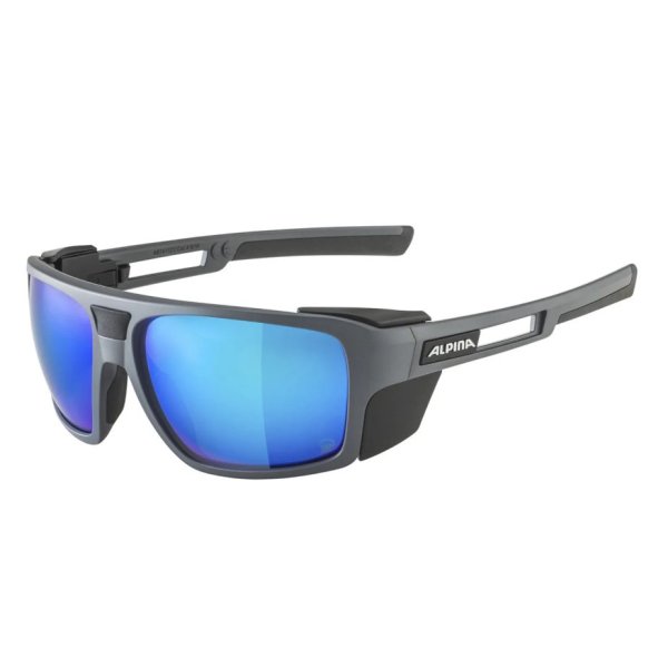 Очки солнцезащитные ALPINA Skywalsh Q Midnight-Grey Matt/Blue Mirror Cat.4