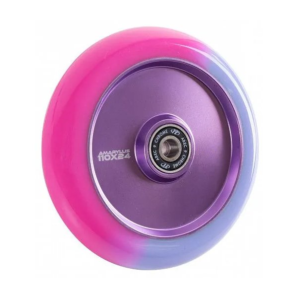 Колесо для трюкового самоката Tech Team 110*24 мм, Amarillis, purple-pink