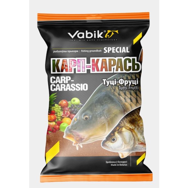 Прикормка Vabik Special 1кг Карп-карась тутти-фрутти