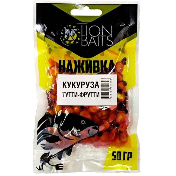 Кукуруза Lion baits пакет 50гр Тутти-Фрутти