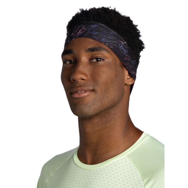 Повязка Buff Coolnet UV+ Slim Headband Anter Black 