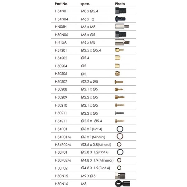Прокладка O-ring Ø6х1(MINERAL) H54P01M100, для MAGURA / BENGAL / TEKTRO / SHIMANO