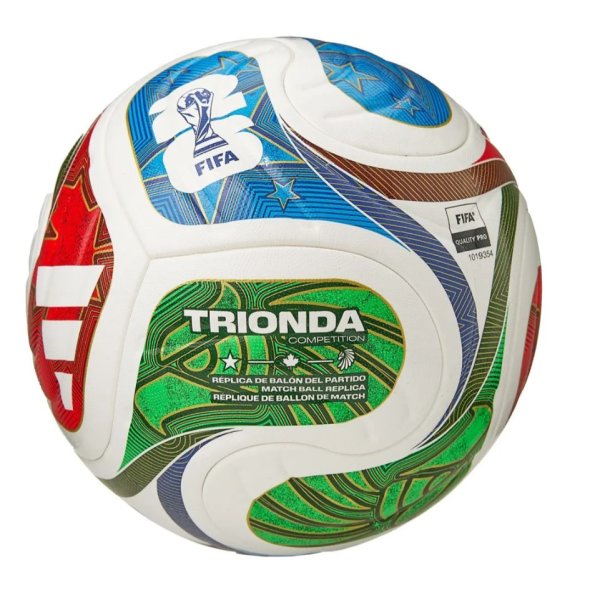 Мяч футбольный ADIDAS WC26 Trionda Competition, р.5, FIFA Quality Pro, мультиколор