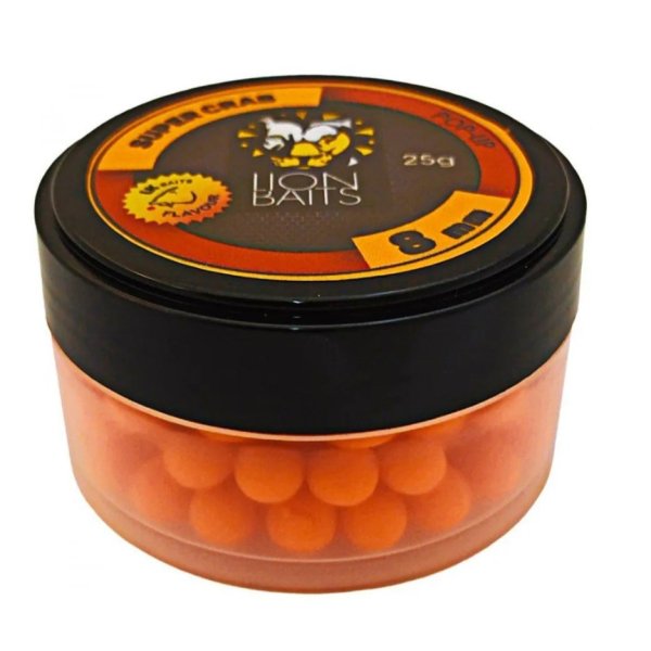 Бойлы Lion Baits Pop-Up 8мм 25гр Super Crab