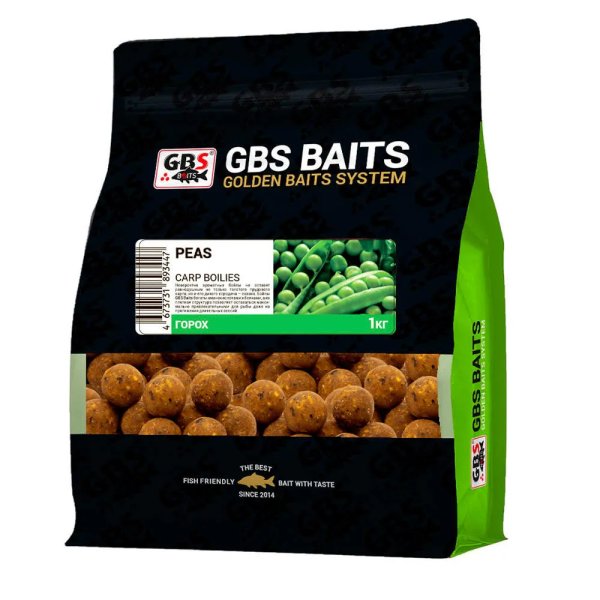 Бойлы GBS Baits 20мм 1кг Горох
