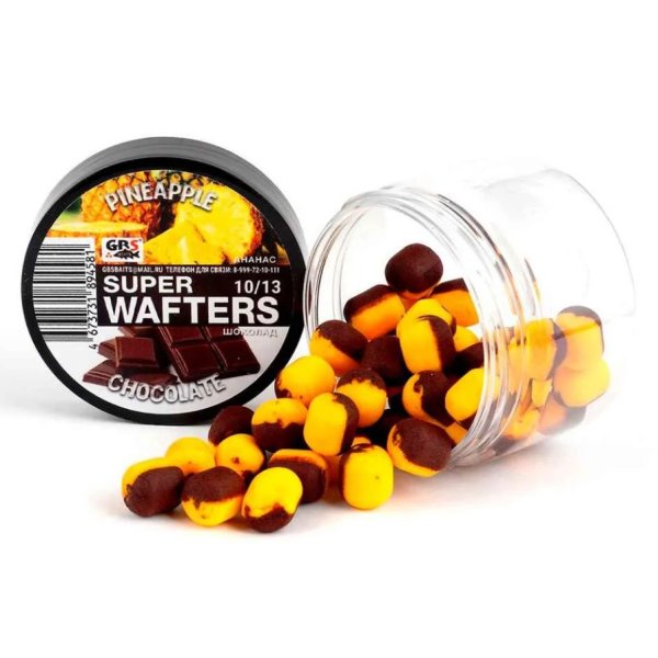 Бойлы GBS Baits Wafters 10*13мм Ананас Шоколад