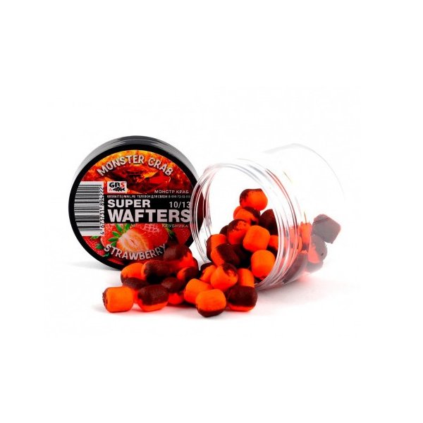 Бойлы GBS Baits Wafters 10*13мм Монстр краб Клубника