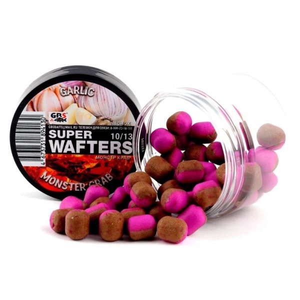 Бойлы GBS Baits Wafters 10*13мм Чеснок и Монстр краб
