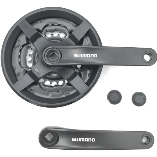 Система Shimano Tourney TY301, звезды 28/38/48T, шатуны 170мм, с защитой