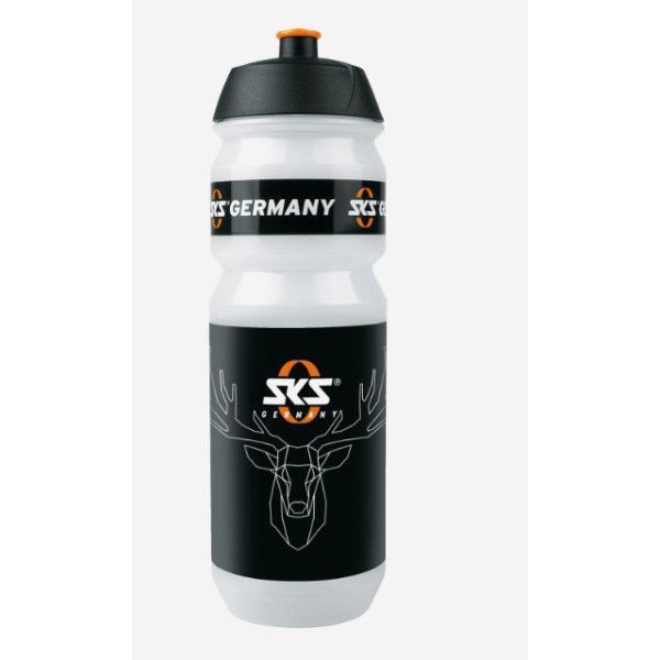 Фляга велосипедная SKS Deer`s Head 750 мл цвет черный-белый (Германия)