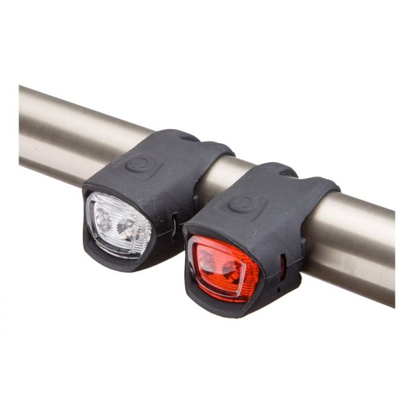 Комплект фонарей STELS JY-3204F+JY-3204T передний и задний, комплект, черные