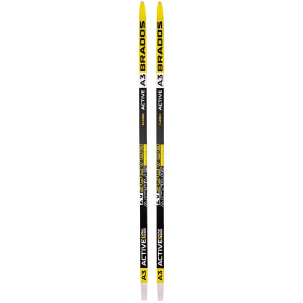 Лыжи BRADOS A3 ACTIVE (Step 180см) желтые