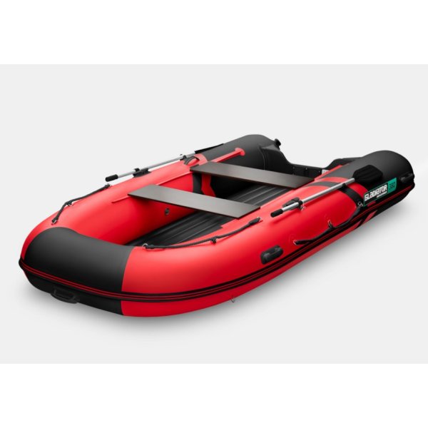 Лодка GLADIATOR E380S, цвет красно-чёрный
