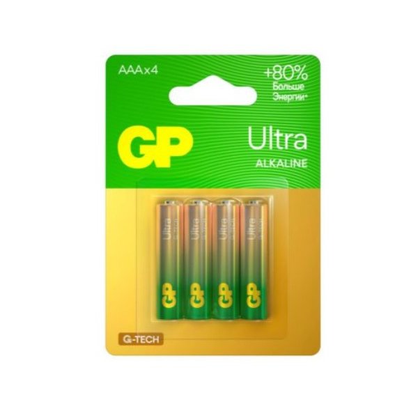 Батарейка GP Ultra alkaline AAA LR03 4шт