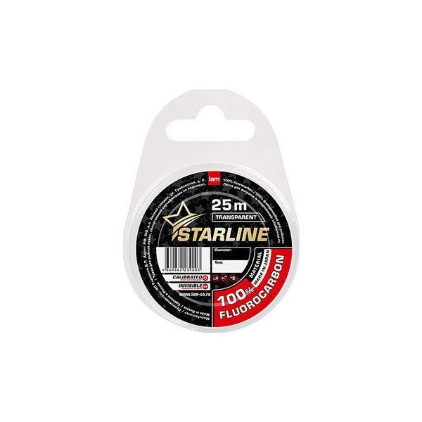 Леска флюорокарбон IAM STARLINE 100% FLUOROCARBON 25м  d 0.16