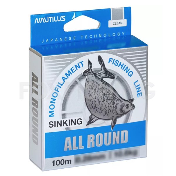 Леска монофильная Nautilus All round 100м 0,16мм 4,05кг